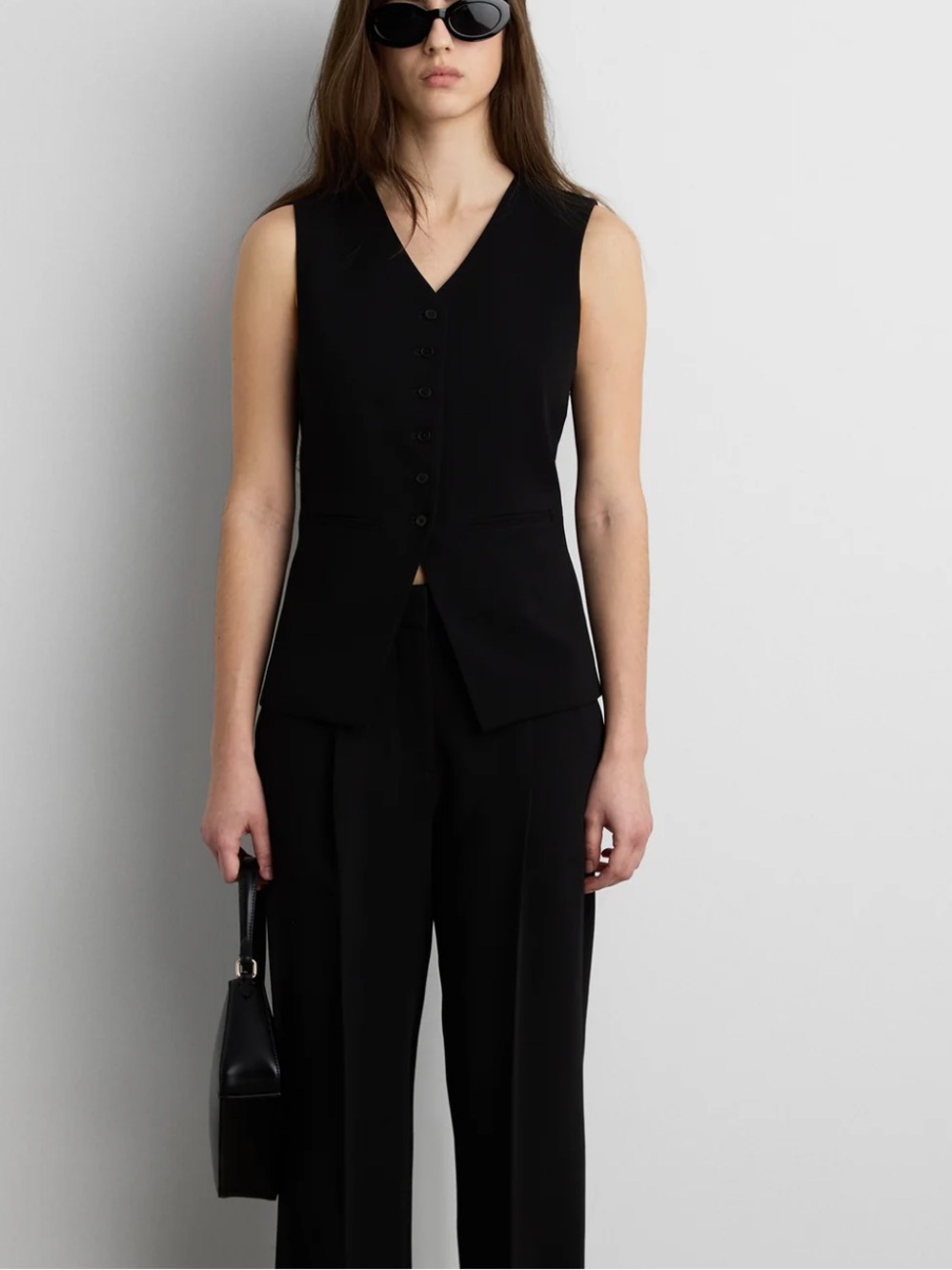 OAK + FORT | BUTTON FRONT VEST